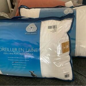 Woolmark White Wool Pillow